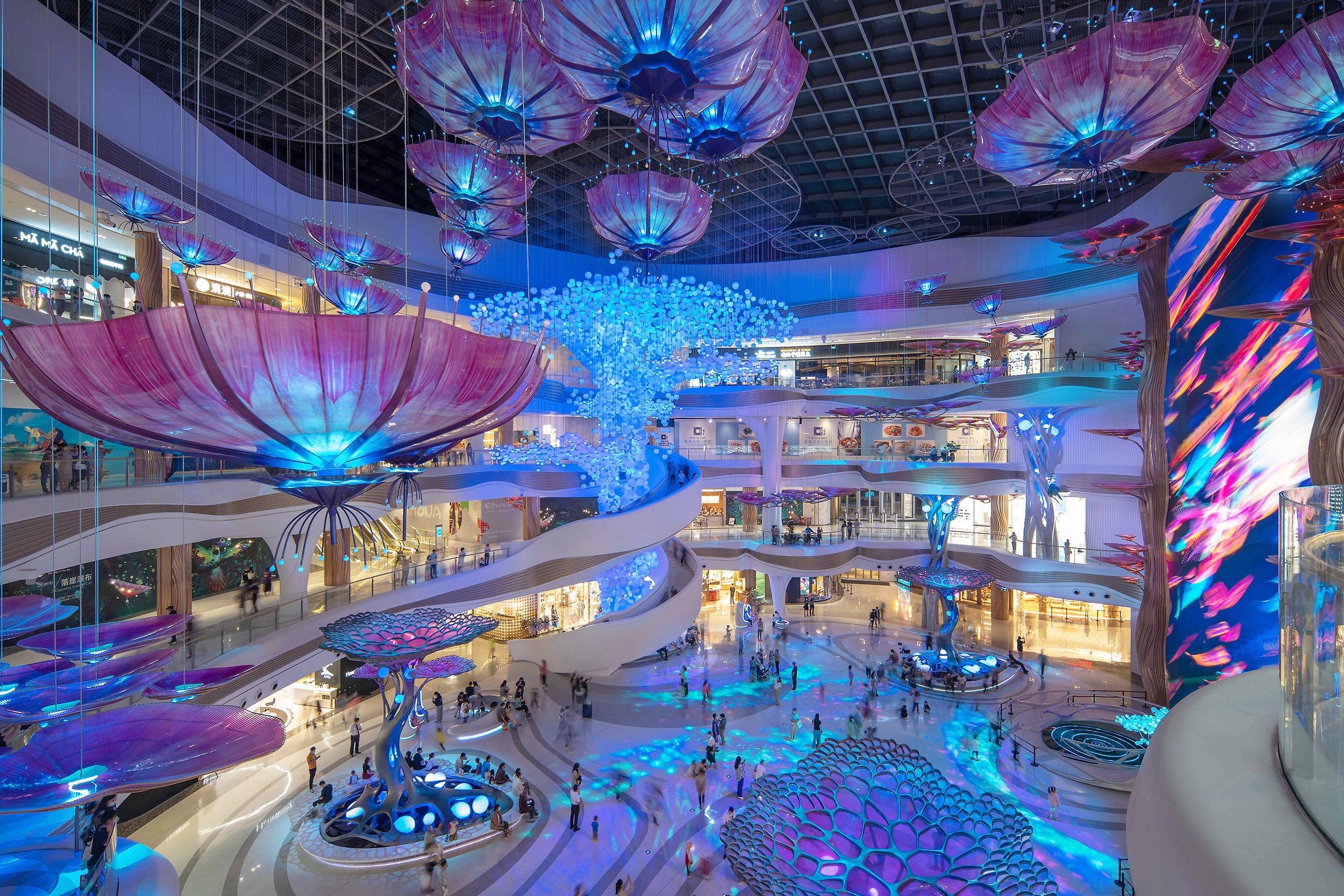 “Aura: The Forest at the Edge of the Sky” Atrium Installation, Haikou International Duty-Free Shopping Complex