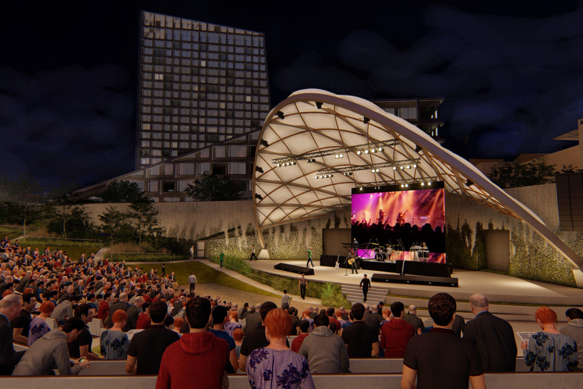 University of California, San Diego Epstein Family Amphitheater, La Jolla, California. © Safdie Rabines Architects