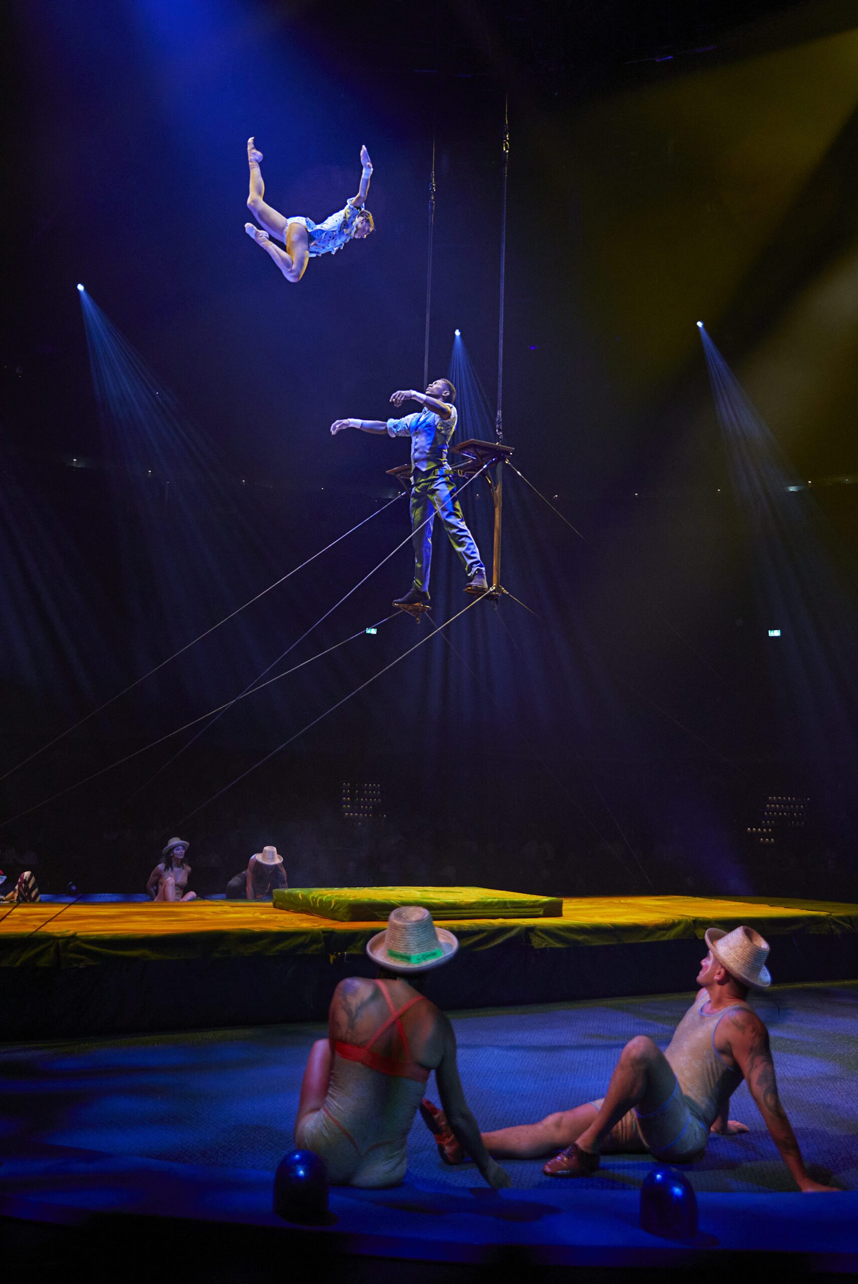 Architectural view of LUDÕ’s circular theatre structure at VidantaWorld, home to a submersive Cirque du Soleil dinner show.