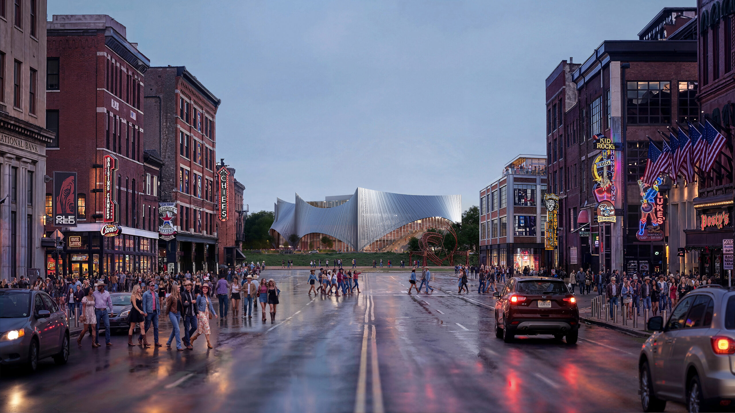 BIG, William Rawn Associates, and others unveil Tennessee Performing Arts Center design
